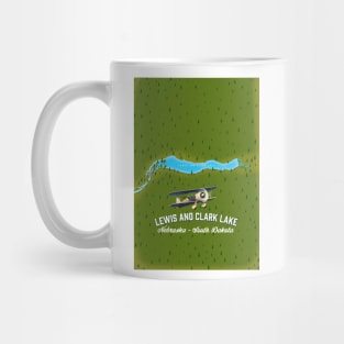 Lewis and Clark Lake map Mug